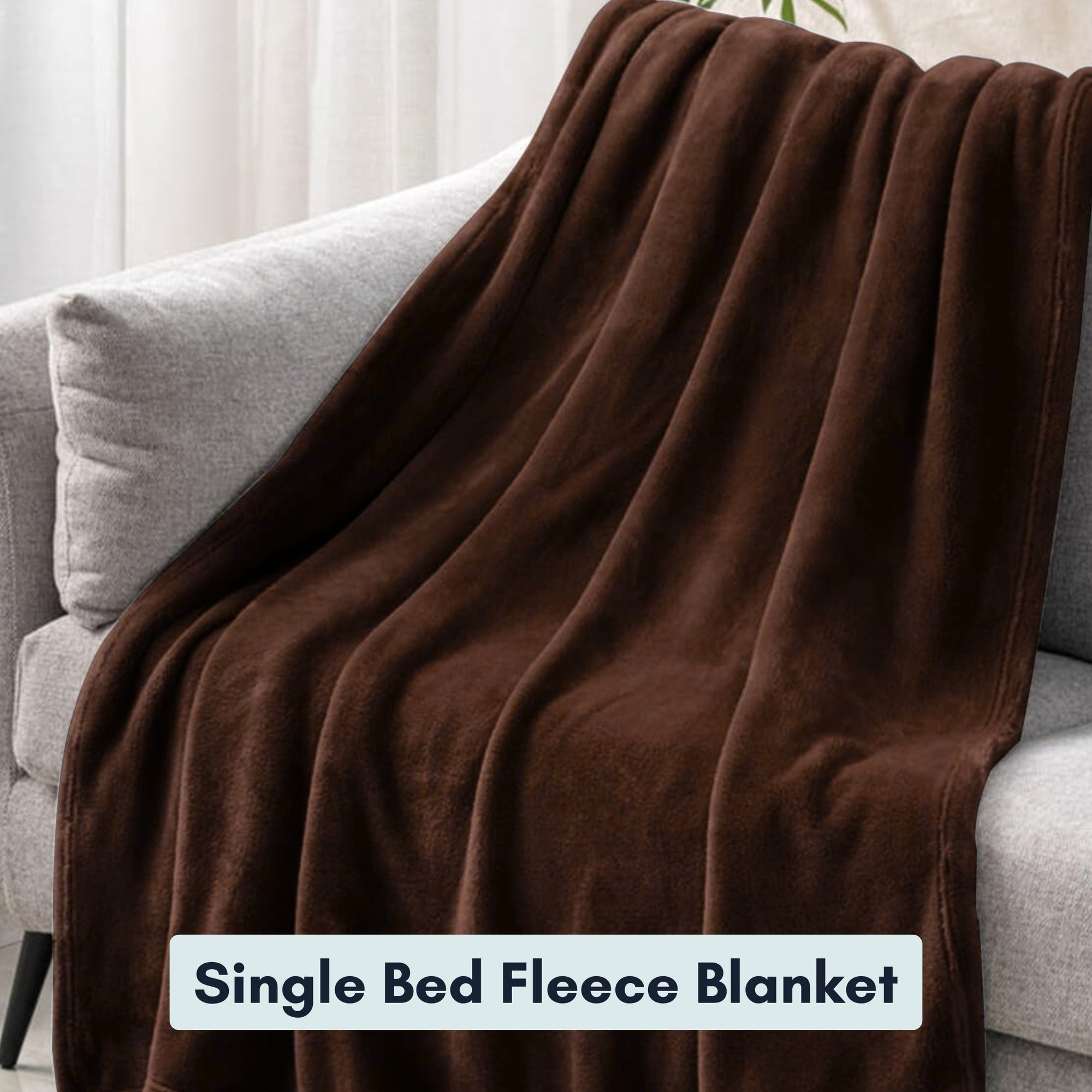 bellolin Flano Blanket for Single Bed, Super Soft Lightweight Polar Fleece, Warm and Cozy, All-Season Blanket for Bed, S