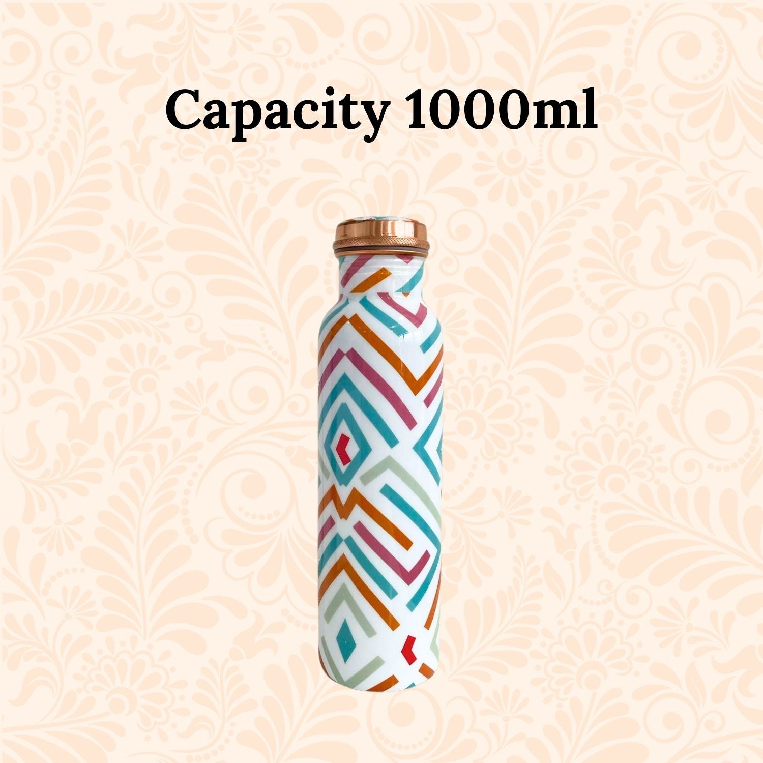 SuperGeneriX Copper Water Bottle (1 Litre), Leakproof, Pure Copper Water Bottle, Tamba Bottles, Authentic, Durable Bottl