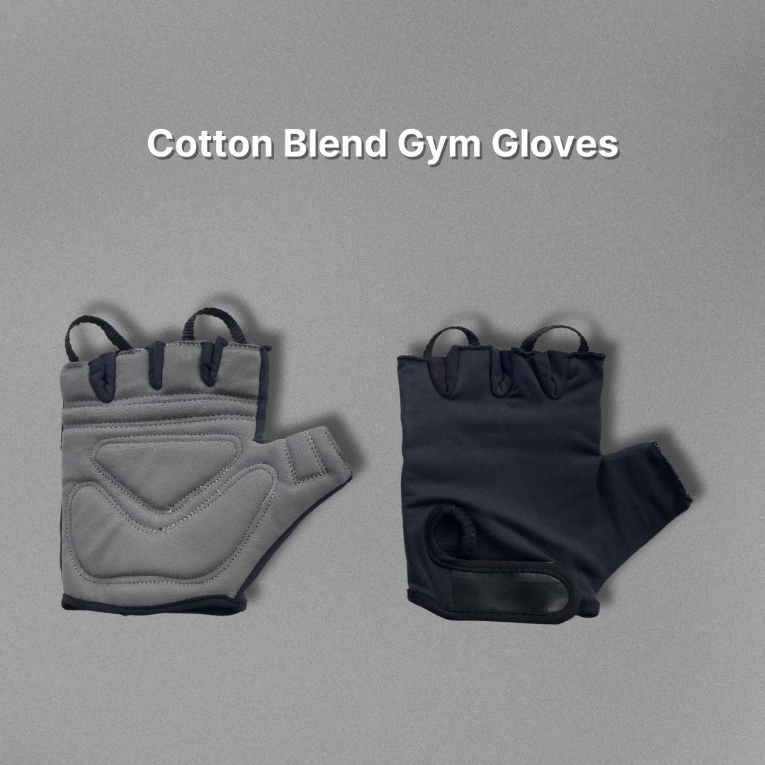 SuperGeneriX Cotton Blend Gym Gloves with Wrist Support | Reduce Strain | Protect Wrist | for Gym | Slippage Prevention 