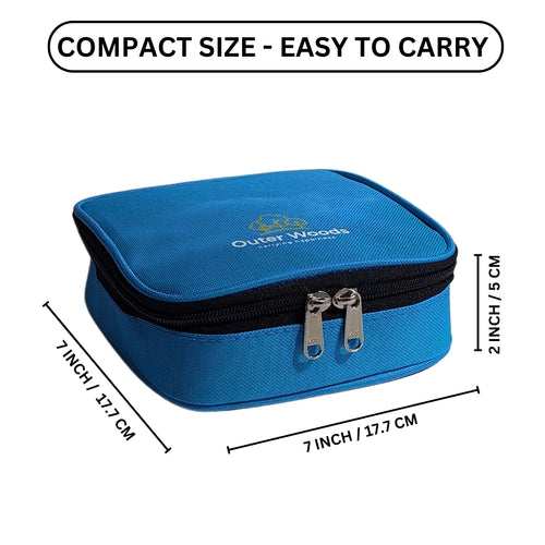 Outer Woods Nylon Insulin Cooling Travel Bag with Two Ice Gel Packs, Keeps Insulin Cool and Safe for 6 to 8 Hours, Insulin Cooler Travel Pouch