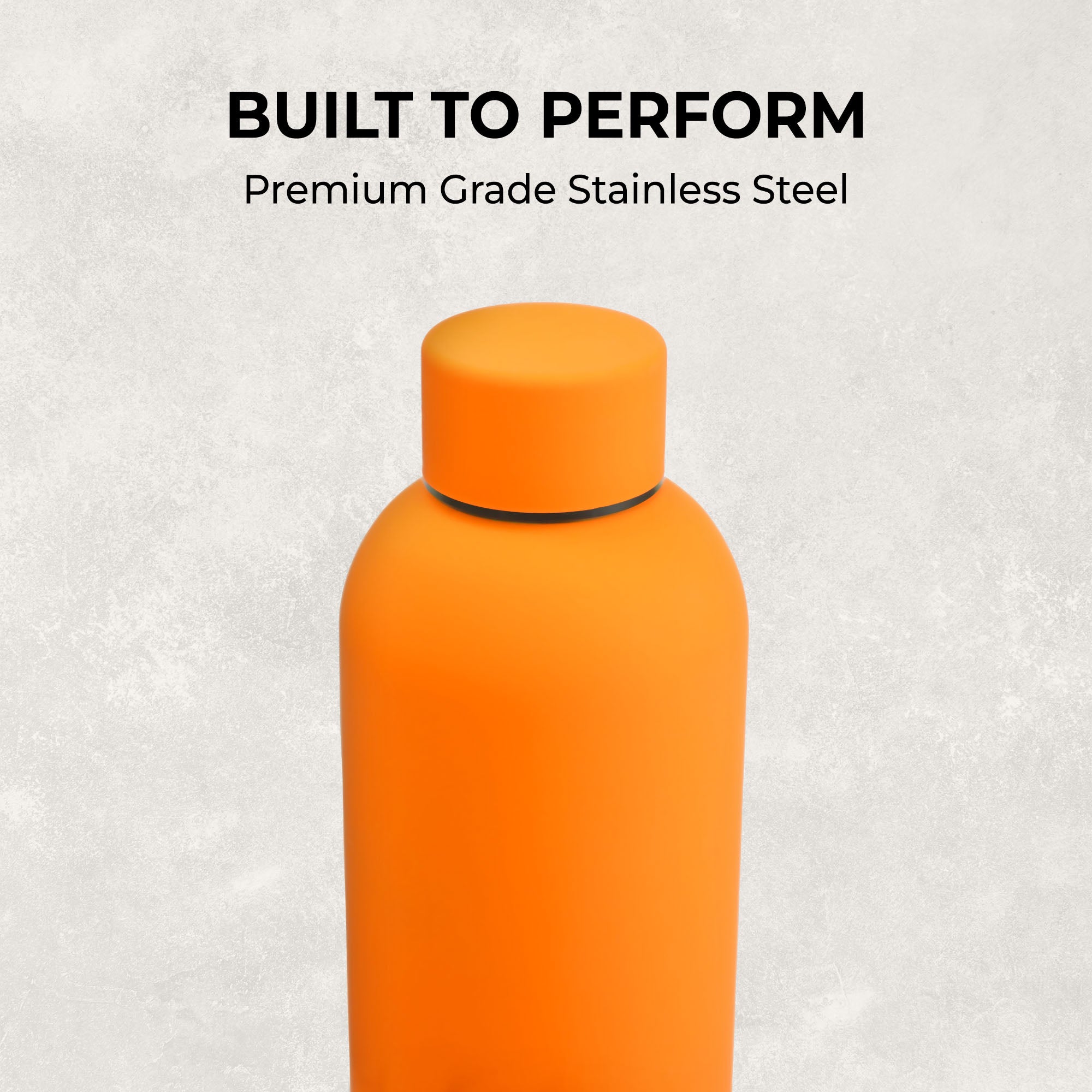 SuperGeneriX 500ml Matte Finish Stainless Steel Water Bottle | Vacuum Insulated Travel Bottle | 12 hrs Hot & 18 hrs Cold