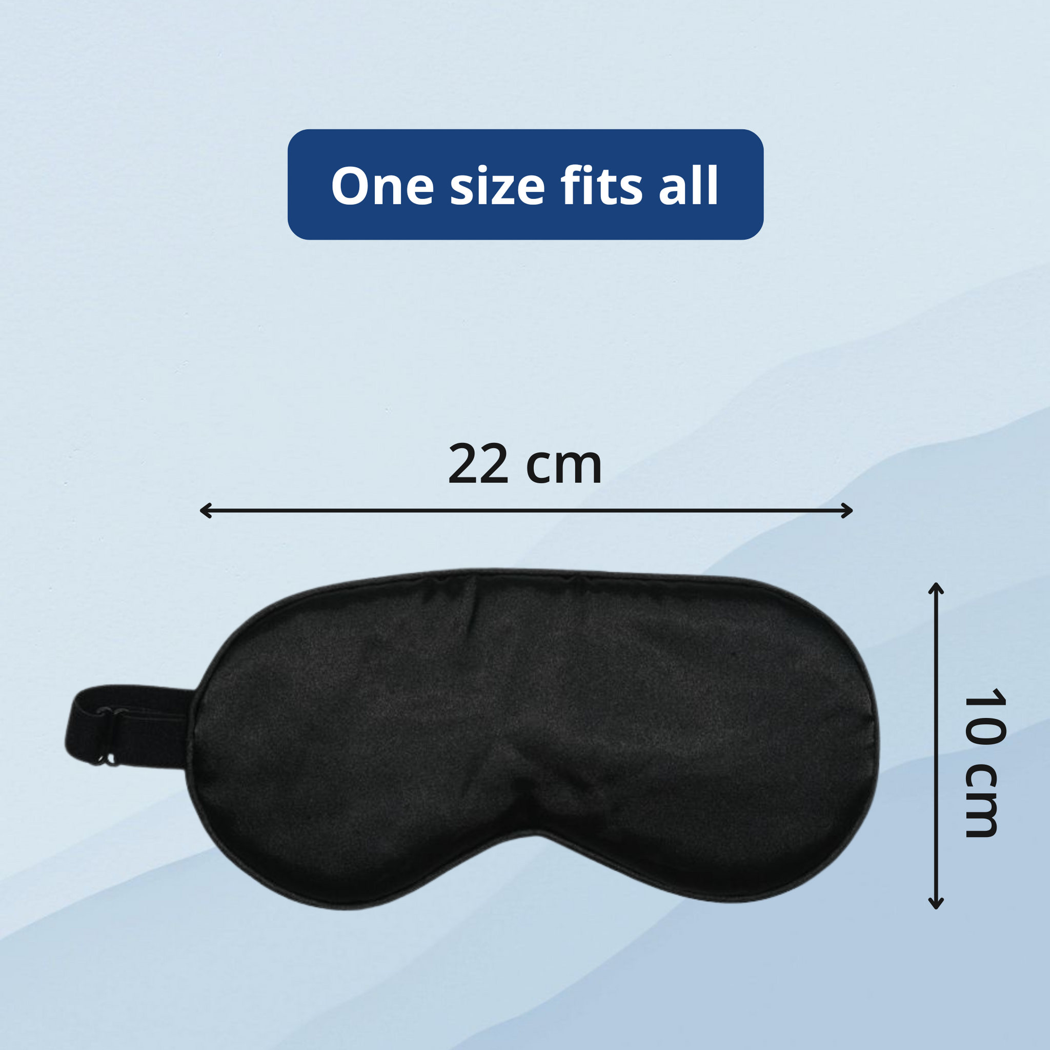 SuperGeneriX Natural Silk Eye Mask | Ultra Smooth Adjustable Sleep Mask | Light Blocking Eye Cover for Sleeping, Travell