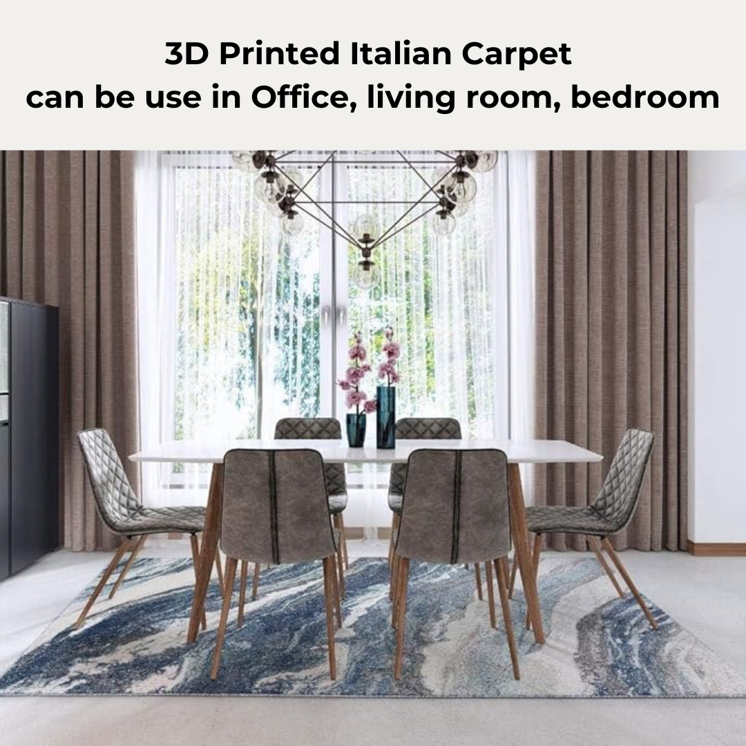 Washable Area Rug, Microfiber Material, Non-Slip Carpet for Living Room, Foldable Floor Cover, Machine Washable Rug for Bedroom & Office