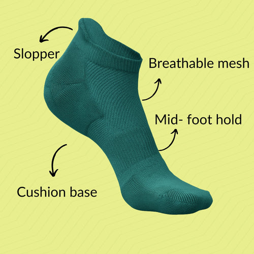 SuperGeneriX Bamboo Socks Ankle Length (Green)
