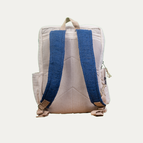 TruHemp Handmade Multi-Pocket Hemp Backpack– Durable & Spacious Backpack with Zippered Compartments, Adjustable Straps for Travel, and Outdoor Activities