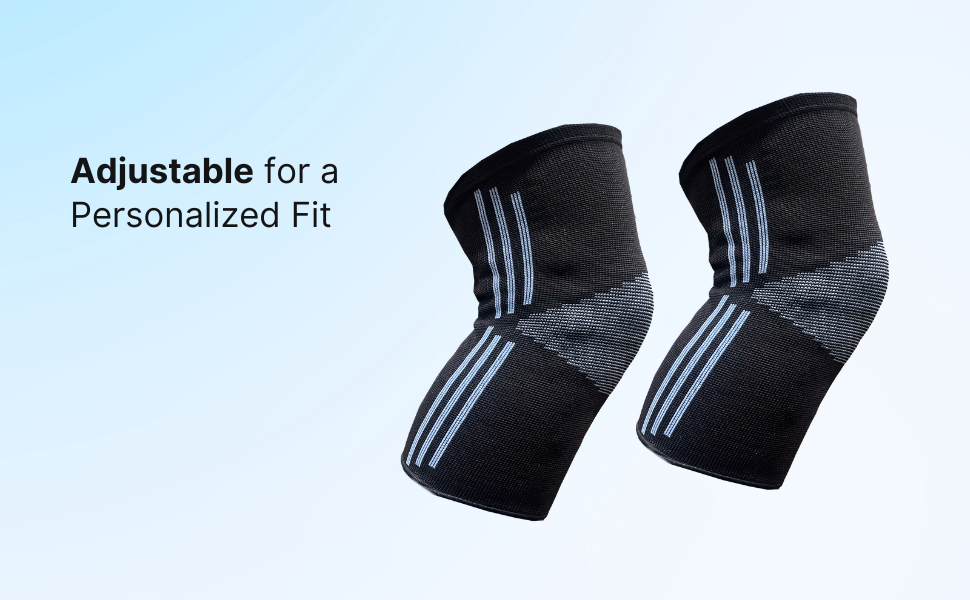 SuperGeneriX All-Support Knee Brace - Pain Relief & Stability for Men & Women (Black)