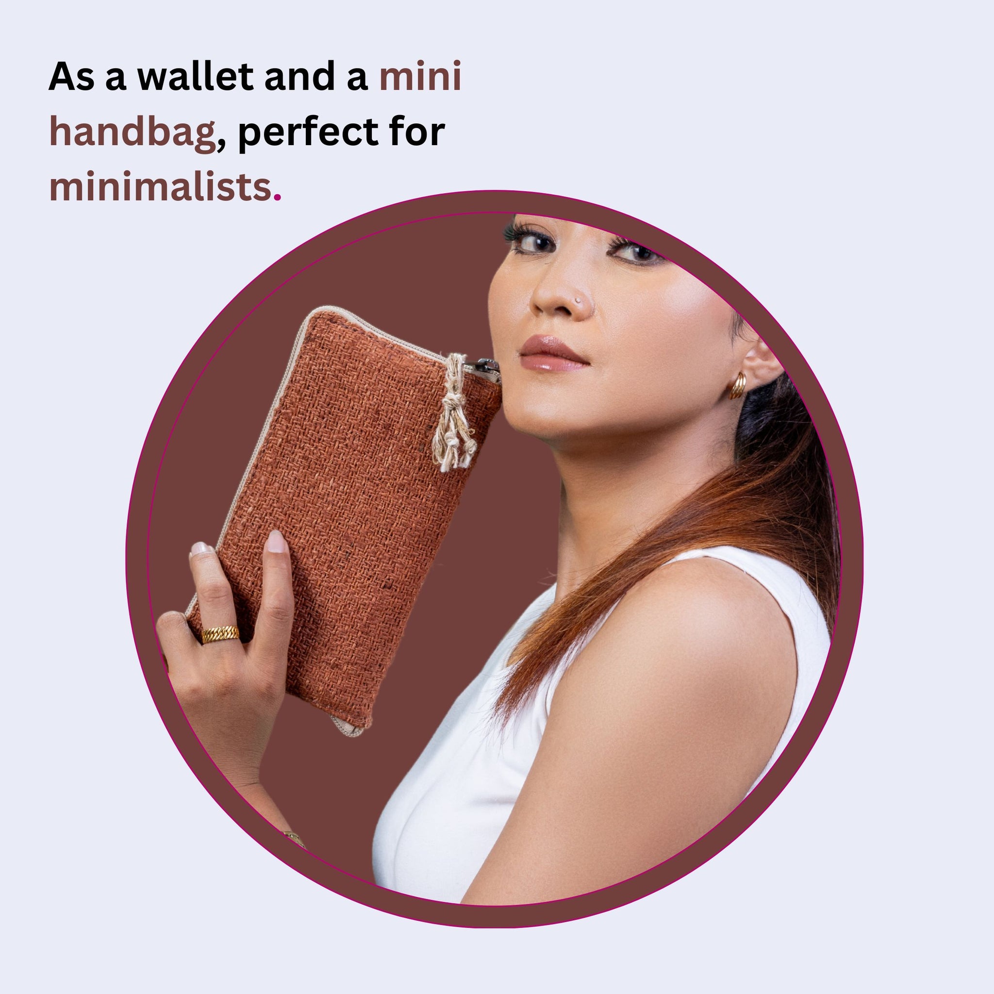TruHemp Maya Hemp Clutch Wallet, Compact and Lightweight with Multiple Card Slots– Stylish and Durable Travel Purse for Women
