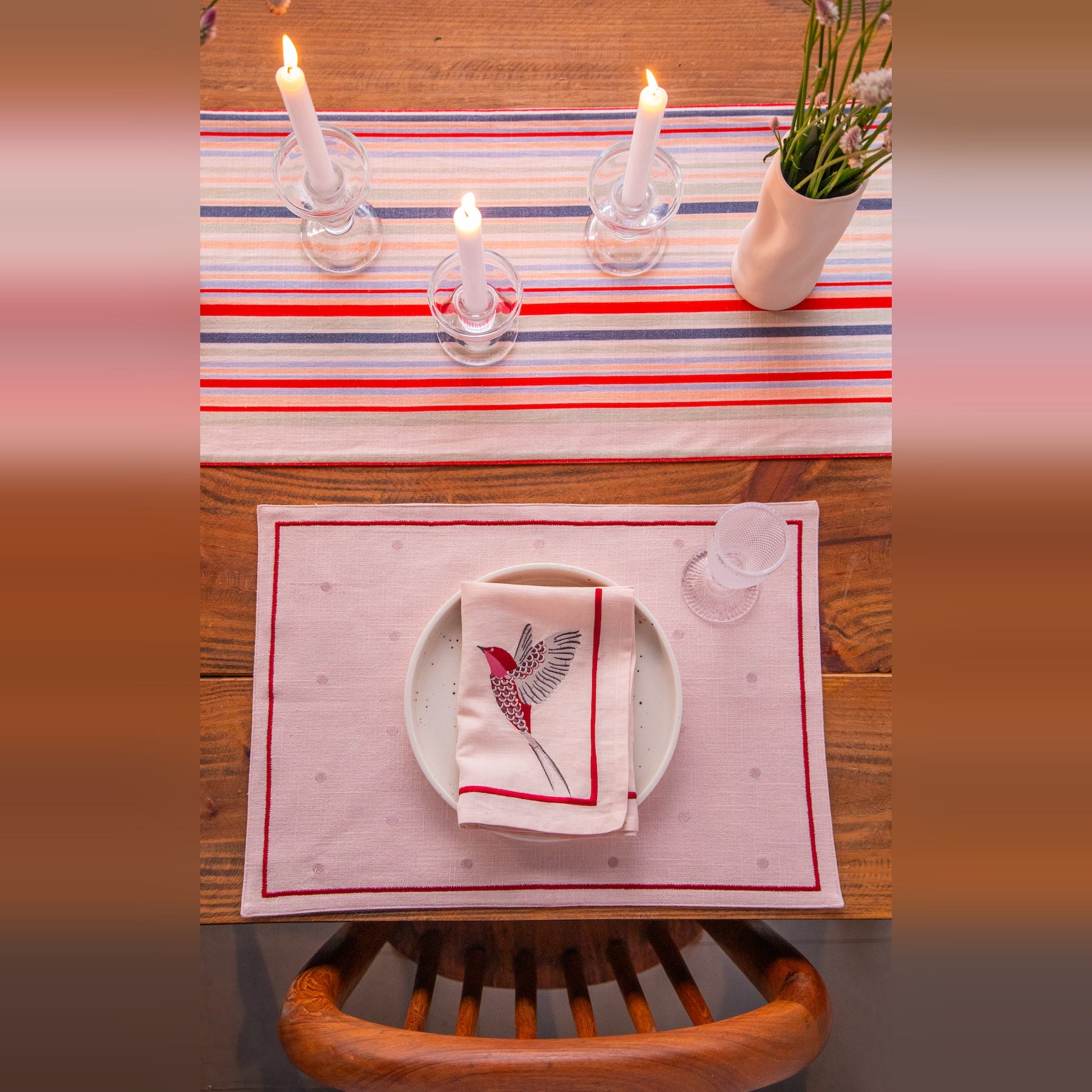 Holy Grail Homes Table Runner for Dining, 100% Cotton Boho Table Runner for Home Decor, Nature Inspired for Kitchen Dining Table, 14X82 inches for Dining & Parties