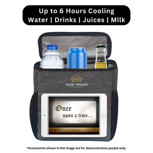 Outer Woods Car Cooler Bag with Adjustable Bottle Slots, Insulated Travel Bag for Cars and SUVs with Side Pockets and 6+ Hours Cooling