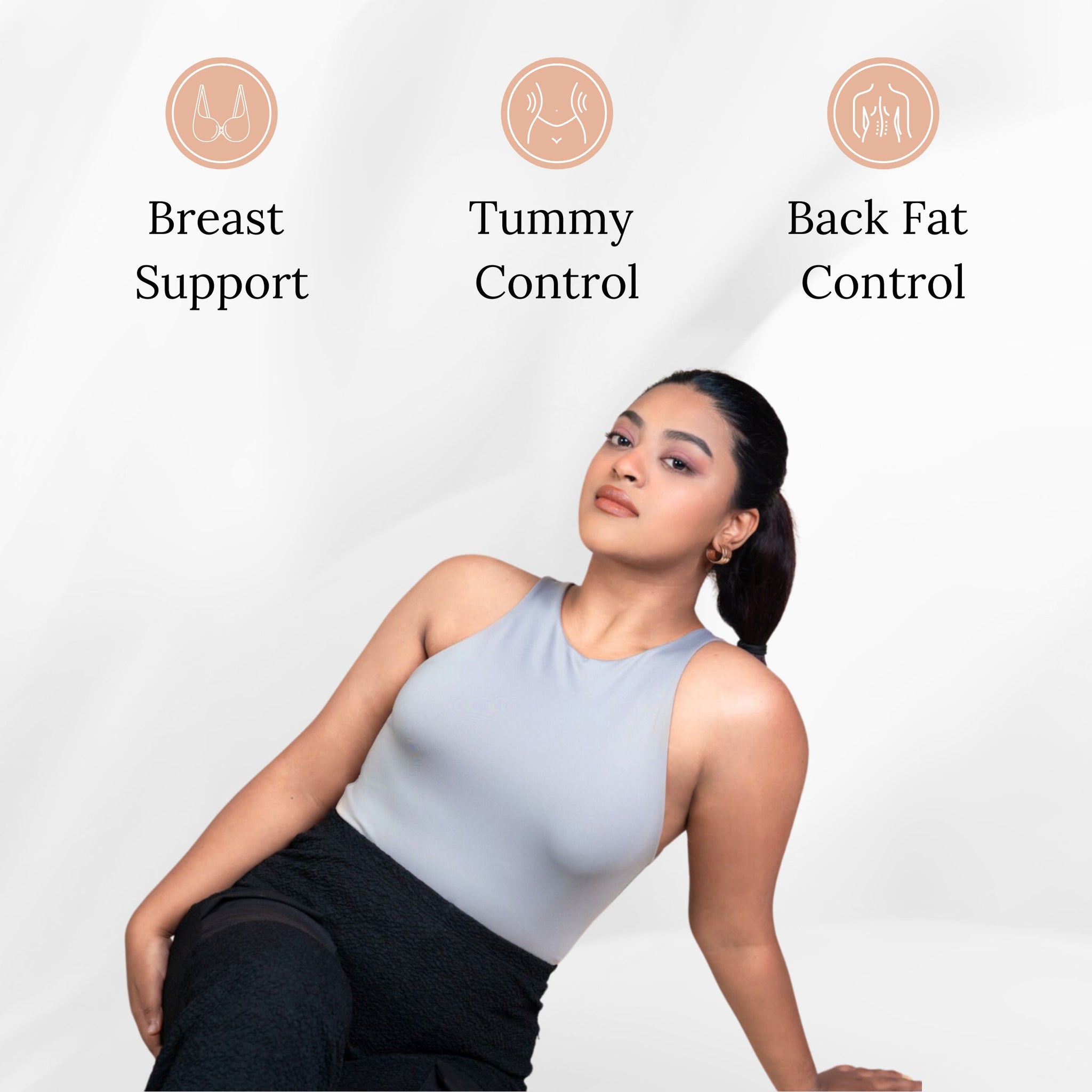 Seamless Sculpting Bodysuit Sleeveless Bodysuit for Women Shapewear Bodysuit Tummy Control Shapewear