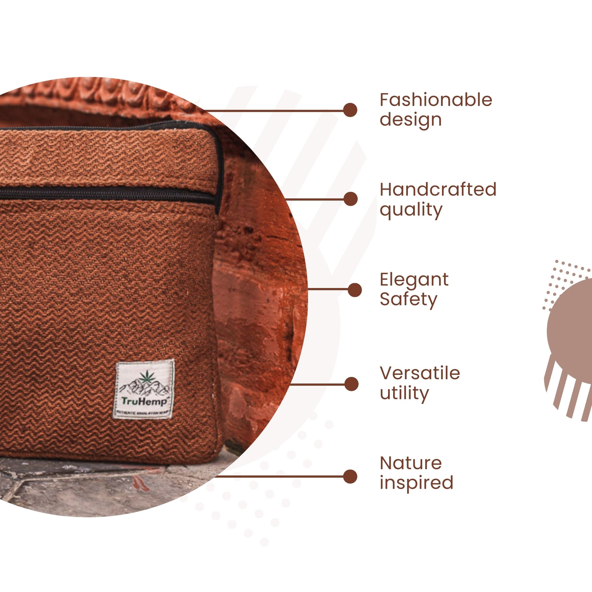 TruHemp Laptop Sleeve – Durable 14-Inch Laptop Cover with Zipper, Lightweight Water-Resistant Case for Travel & Work