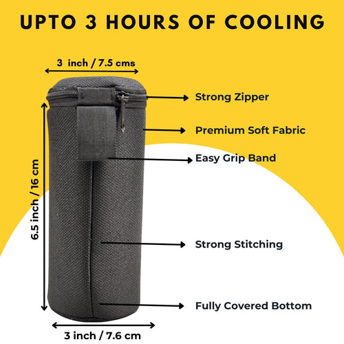 Outer Woods Insulated Beer Can Cooler Sleeve - Set of 4 | Fits 500ml Beer Can | Beer Can Cover (Coozie) with Easy Grip Band & Padded Fabric