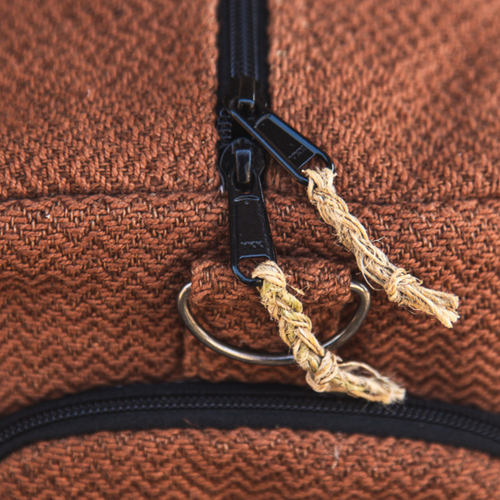 TruHemp Hemp Duffle Bag– Natural Travel Gym Bag with Shoe Compartment, Durable 30L Capacity with Dual YKK Zippered Sections