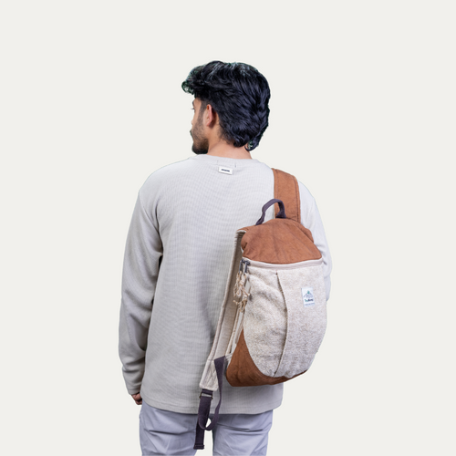 TruHemp Handcrafted Hemp Backpack– Spacious & Durable Backpack with Cotton Lining, Ideal for Everyday Use, Travel, and Work