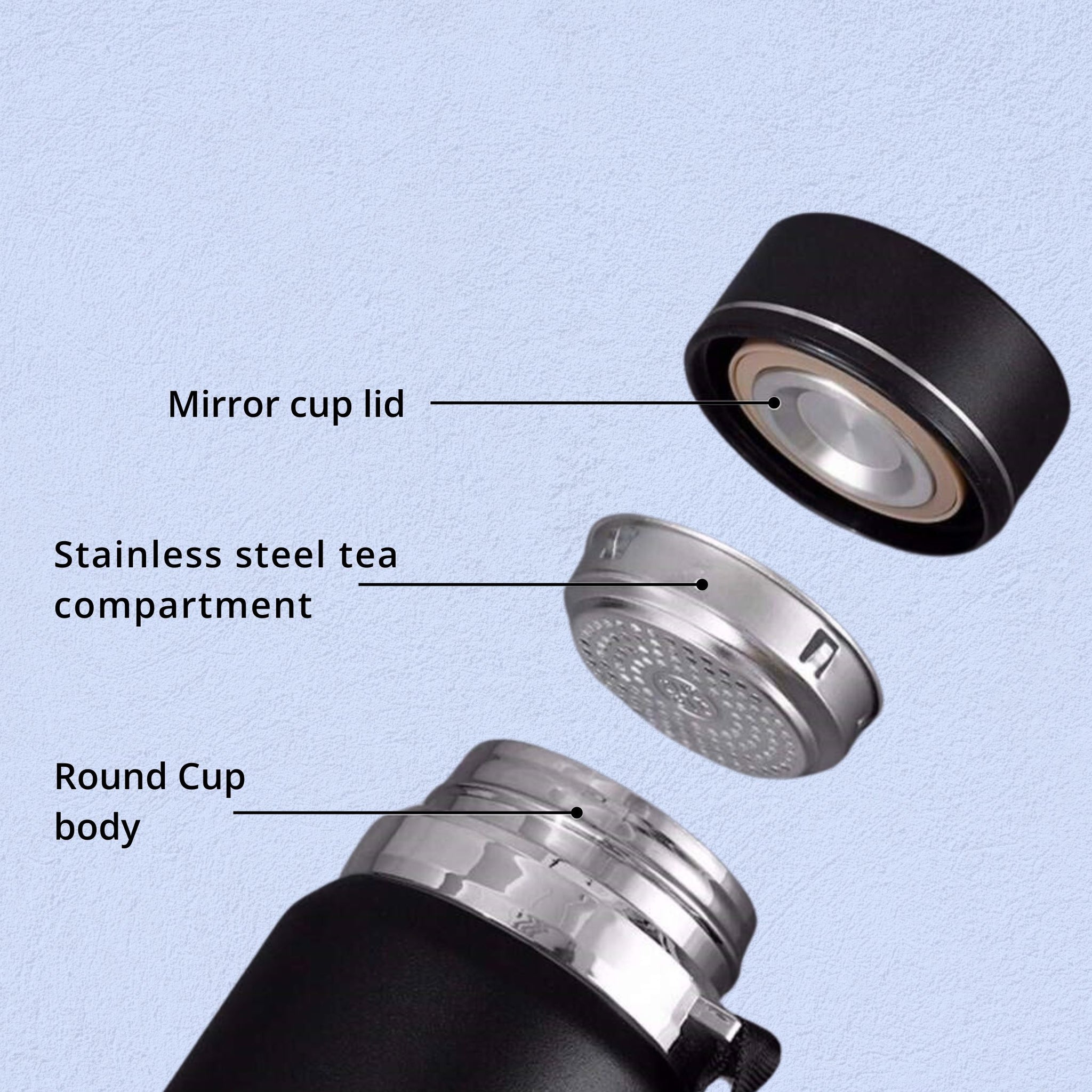 SuperGeneriX 1000ml Stainless Steel Hot & Cold Water Bottle – 1L Leakproof, Rust-Free, Durable Steel Bottle for Office, 