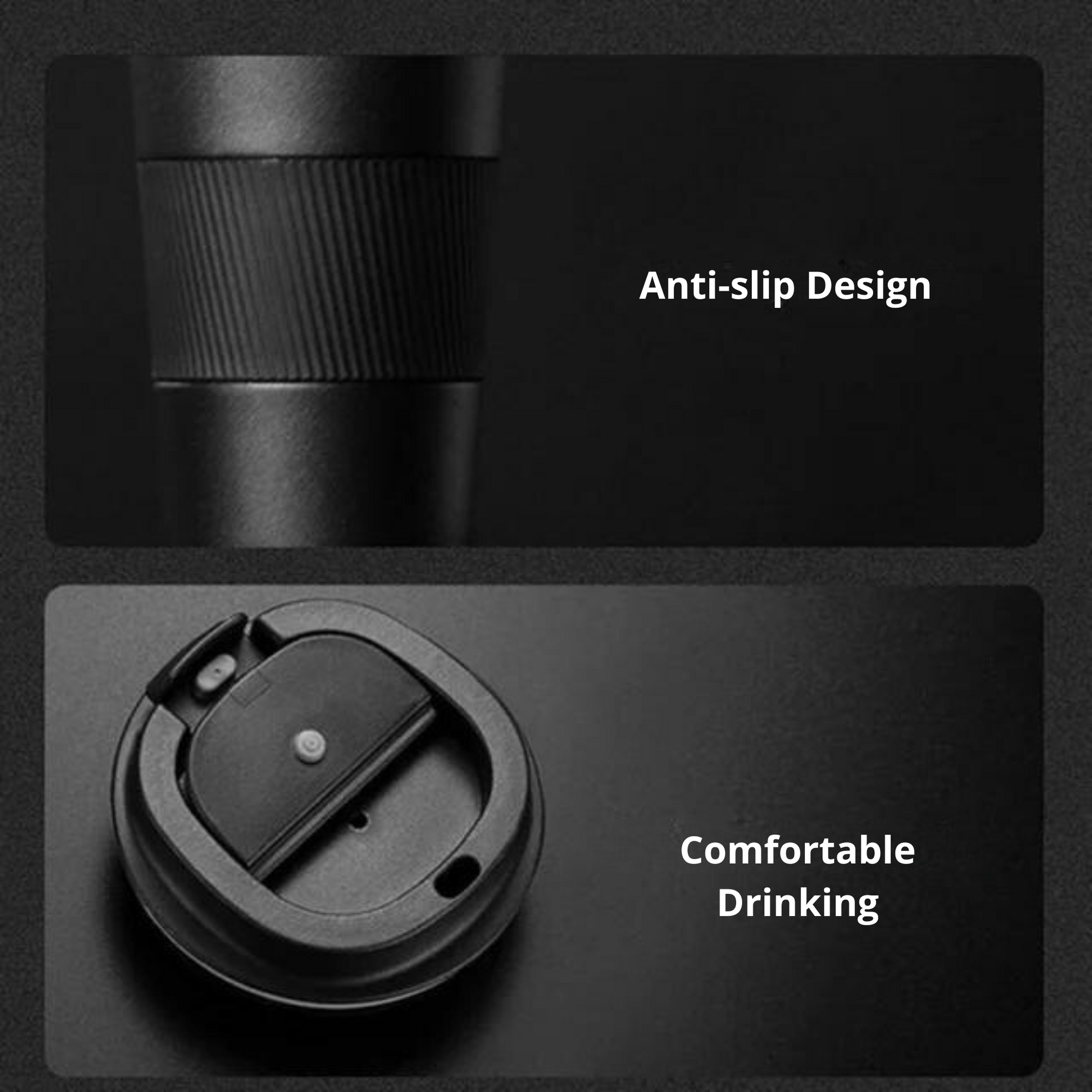 SuperGeneriX 500 ml Insulated Coffee Travel Mug, Double Walled Stainless Steel Tumbler, Insulated Cup with Leakproof Lid