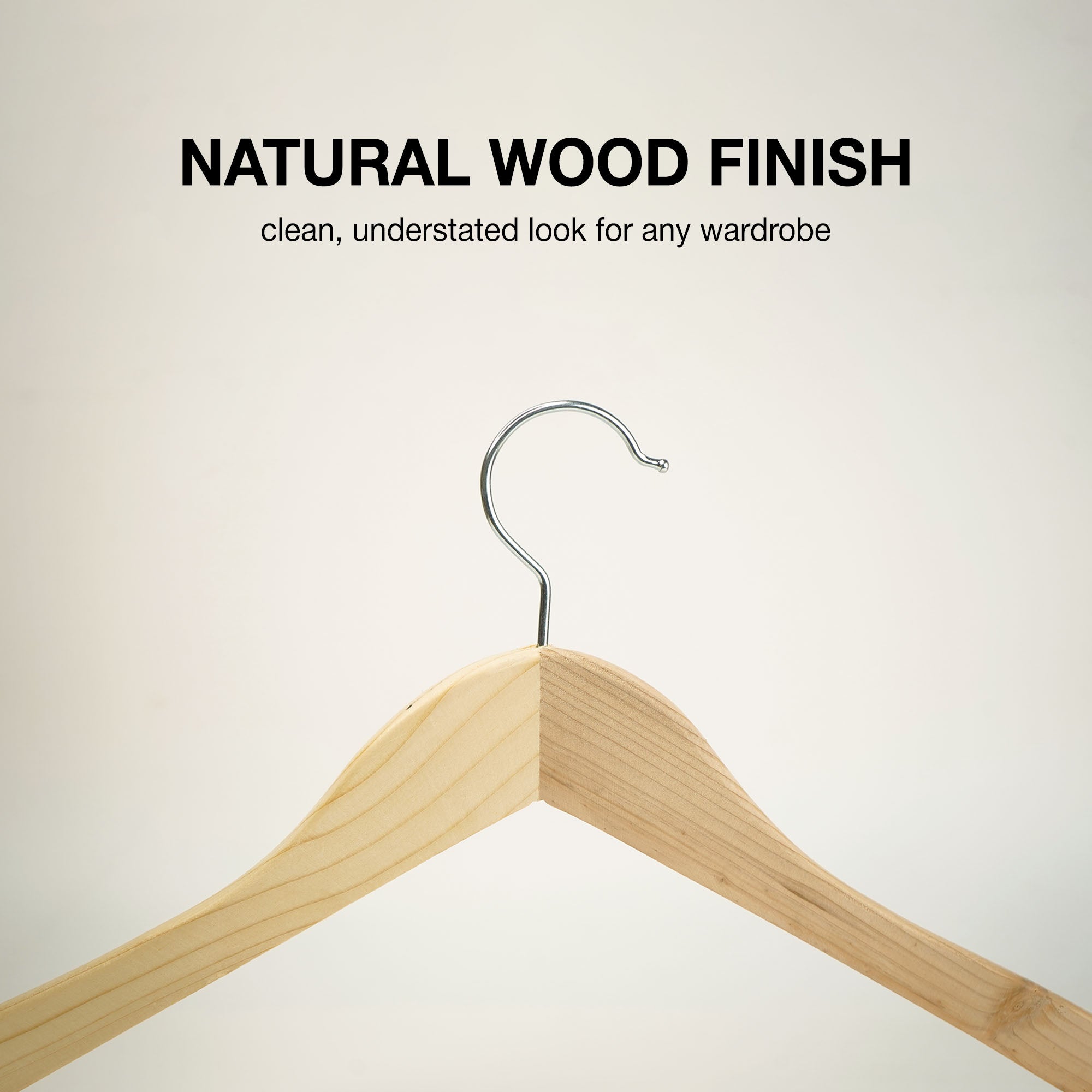 SuperGeneriX Wooden hanger light beige