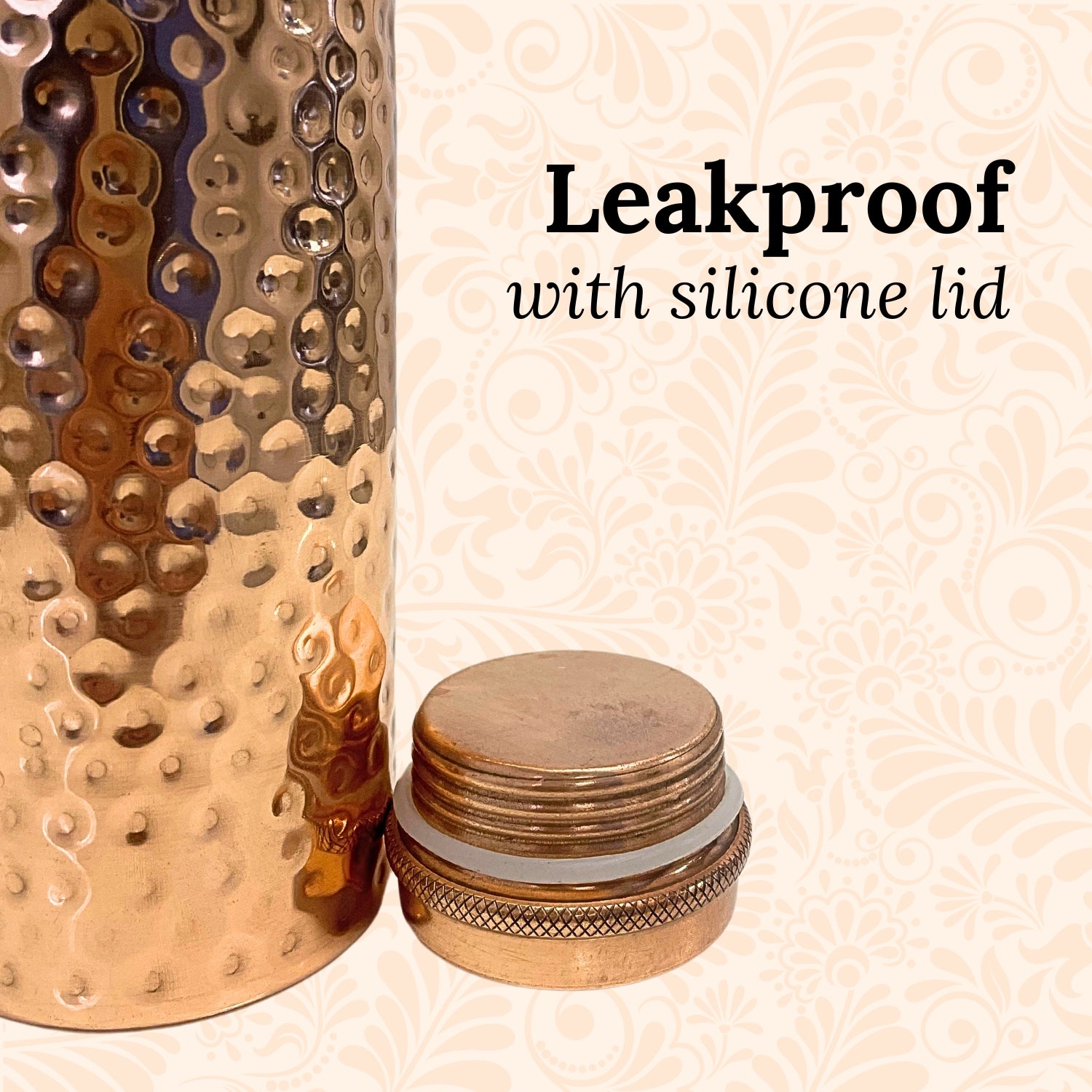 SuperGeneriX Copper Water Bottle (1 Litre), Leakproof, Pure Copper Water Bottle, Tamba Bottles, Authentic, Durable Bottl