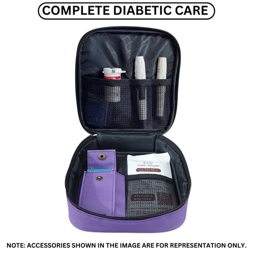 Outer Woods Nylon Insulin Cooling Travel Bag with Two Ice Gel Packs, Keeps Insulin Cool and Safe for 6 to 8 Hours, Insulin Cooler Travel Pouch