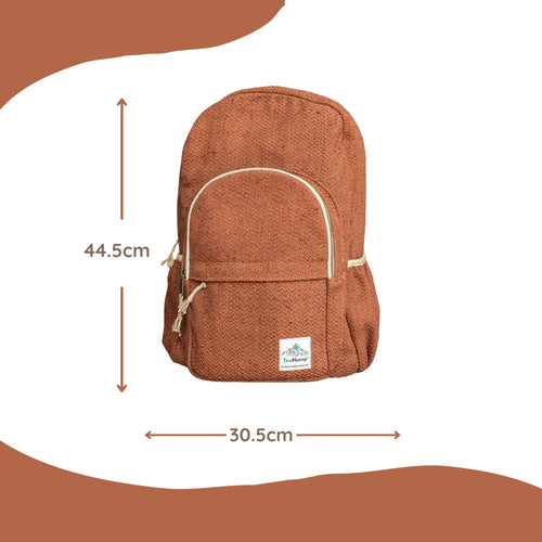 TruHemp Classic Hemp Backpack– Stylish & Durable Backpack, Comfortable Adjustable Straps, Multiple Compartments, Ideal for Travel, Hiking & Daily Use
