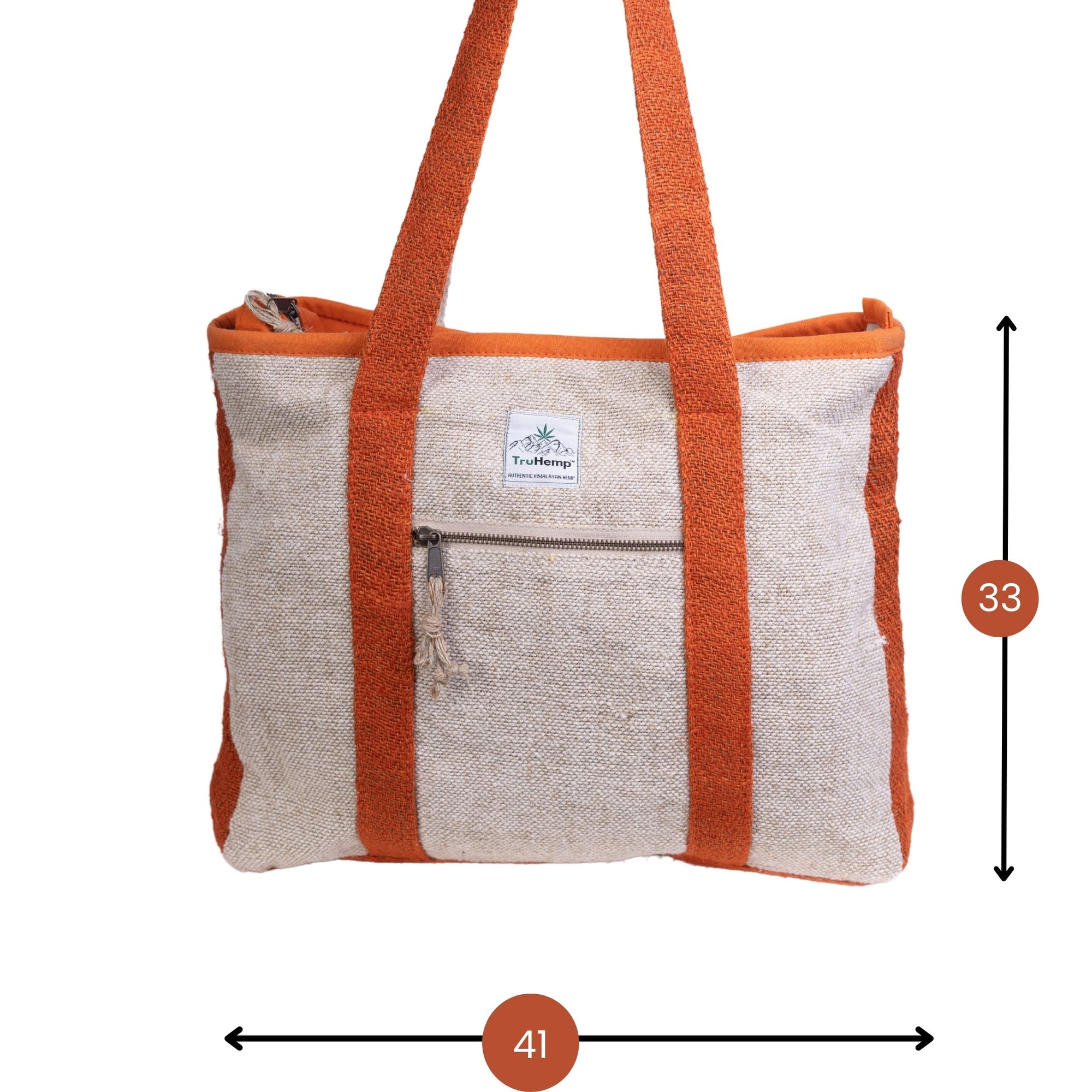 TruHemp Hemp Corporate Tote Bag– Durable Reusable Shoulder Bag for Office, Shopping, and Travel, Lightweight Large Tote with Sturdy Straps