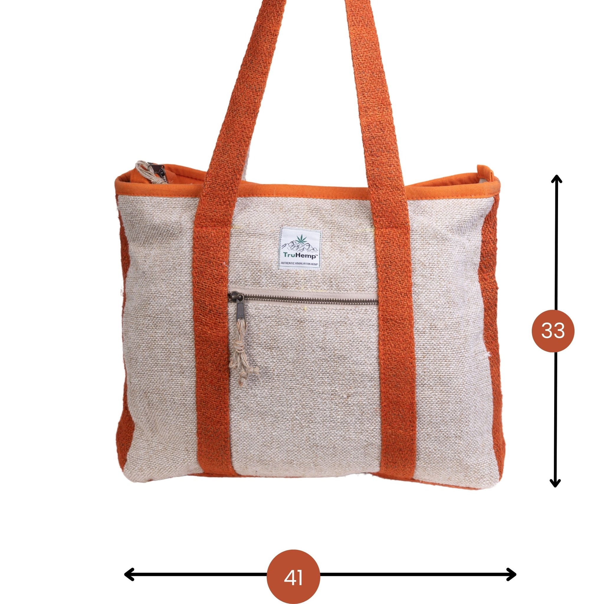 TruHemp Hemp Corporate Tote Bag– Durable Reusable Shoulder Bag for Office, Shopping, and Travel, Lightweight Large Tote with Sturdy Straps