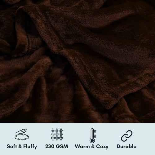 bellolin Flano Blanket for Single Bed, Super Soft Lightweight Polar Fleece, Warm and Cozy, All-Season Blanket for Bed, Sofa, Couch, or Travel, Size: 50