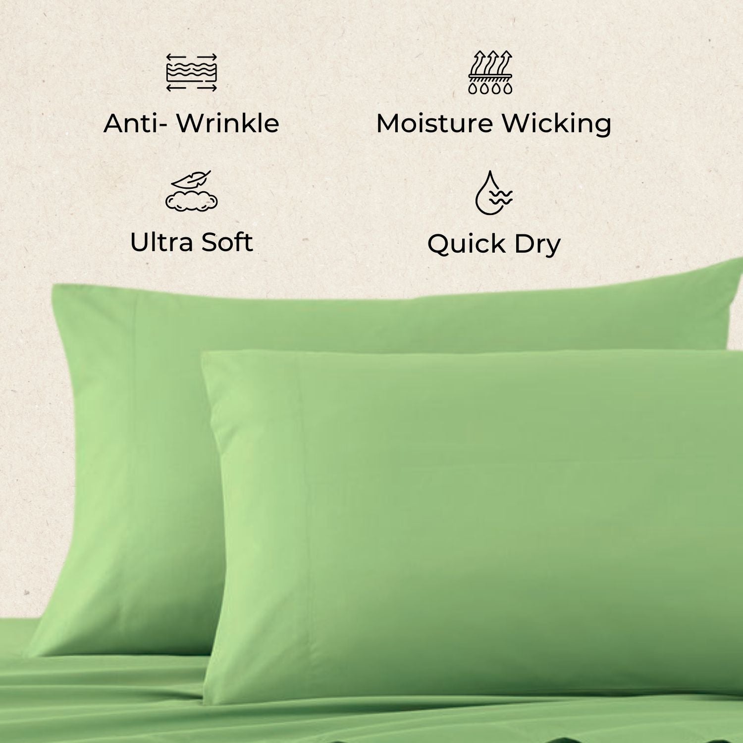 bellolin 100% Cotton Bed Sheet Set with Deep Pocket, 400 Thread Count Extra Soft Bed Sheet, Cooling Sheet with 2 Pillow Covers - 4 Piece Set