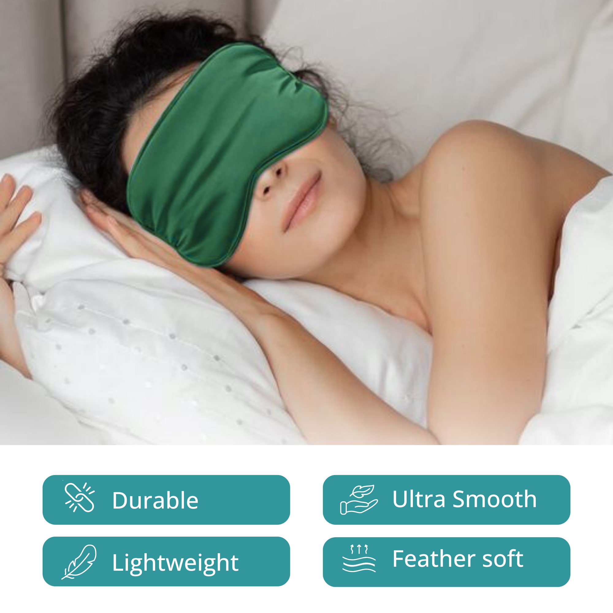 SuperGeneriX Natural Silk Eye Mask | Ultra Smooth Adjustable Sleep Mask | Light Blocking Eye Cover for Sleeping, Travell