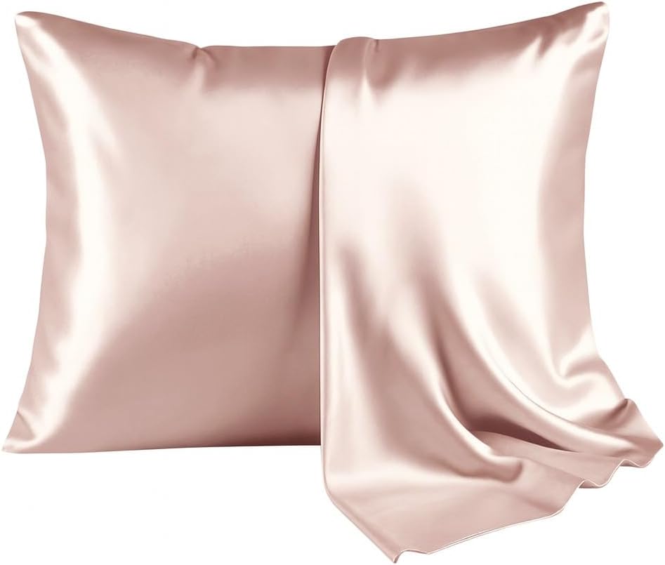Furbo 100% Pure Mulberry Silk Pillowcase – 22 Momme Luxury Grade for Hair & Skin, Cooling & Anti-Frizz Fabric with Hidden Zipper (Standard Size 20″×26″)