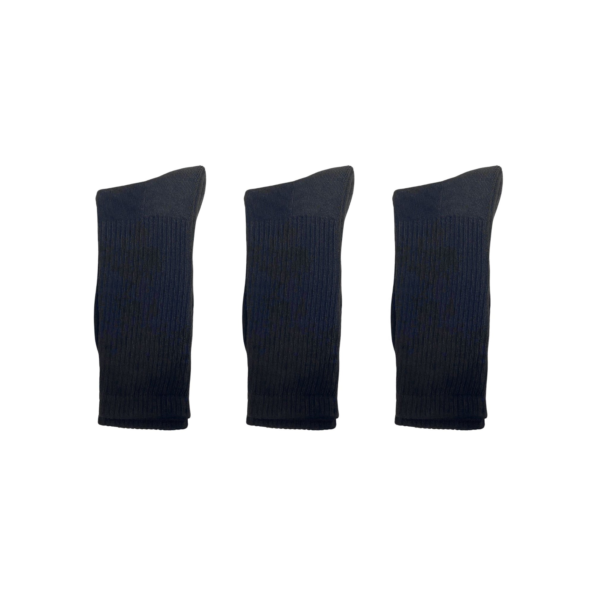 SuperGeneriX Athletic Crew Socks for Men | Crew Length Socks for Sports | Polyester Crew Length Socks | Pack of 6 (US, Alpha, One Size, Regular, Regular, 6, White)