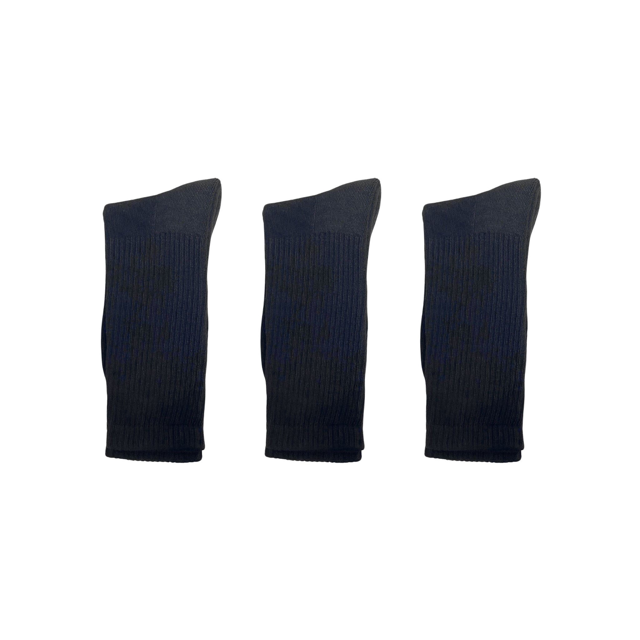 SuperGeneriX Athletic Crew Socks for Men | Crew Length Socks for Sports | Polyester Crew Length Socks | Pack of 6 (US, Alpha, One Size, Regular, Regular, 6, White)