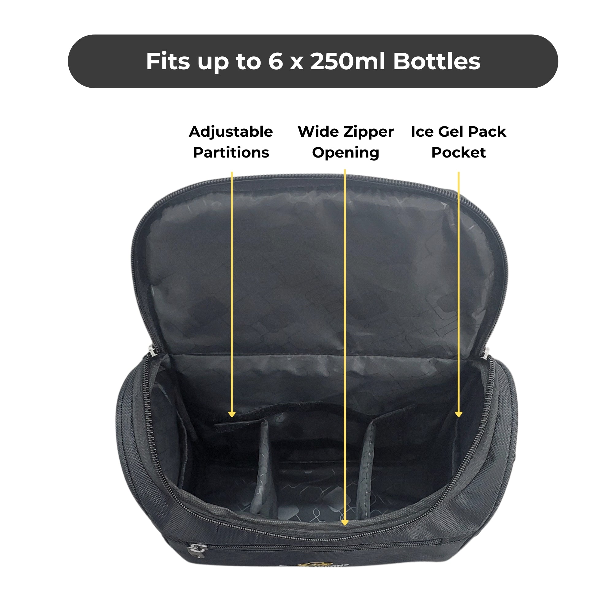 Outer Woods Insulated Breast Milk Cooler Bag with 4 Ice Gel Packs, Keeps Milk and Food Cool for 6 to 8 Hours, Thermal Insulated Baby Travel Bag