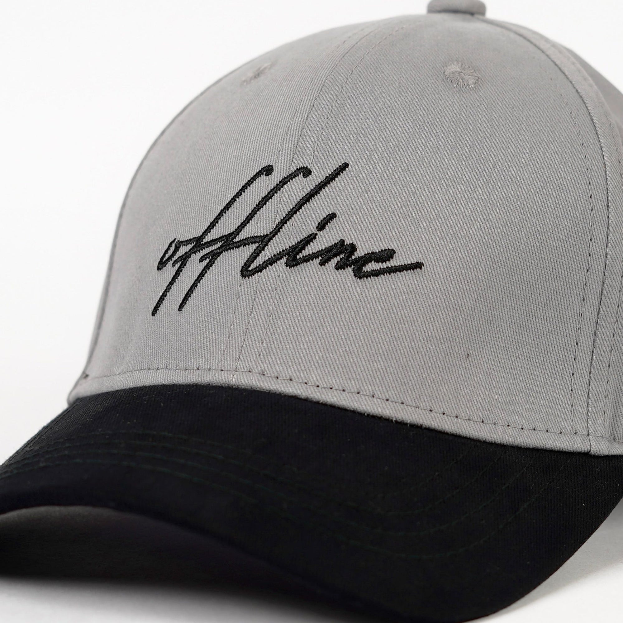 One Word Men Cotton Baseball Cap Lightweight Adjustable Hat for Golf, Running, Outdoor Activities, Work (Grey & Black)