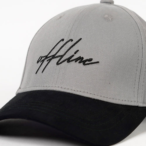 One Word Men Cotton Baseball Cap Lightweight Adjustable Hat for Golf, Running, Outdoor Activities, Work (Grey & Black)