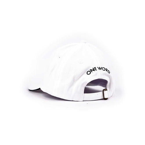 One Word Men Cotton Baseball Cap Lightweight Adjustable Hat for Golf, Running, Outdoor Activities, Work (Grey & Black)