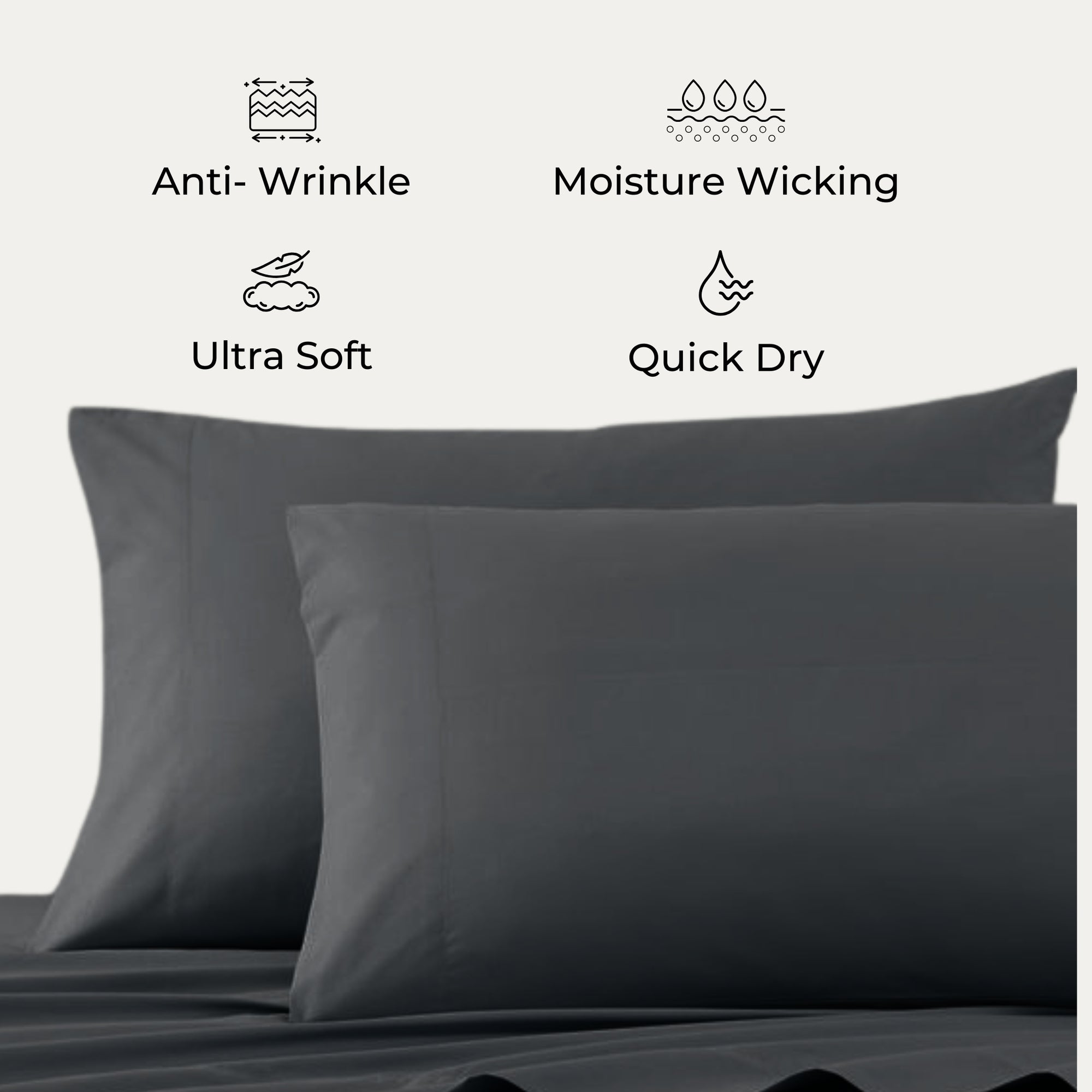 bellolin 100% Cotton Bed Sheet Set with Deep Pocket, 400 Thread Count Extra Soft Bed Sheet, Cooling Sheet with 2 Pillow Covers - 4 Piece Set