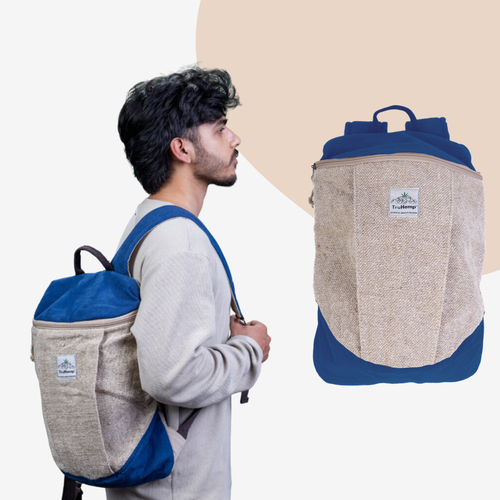 TruHemp Handcrafted Hemp Backpack– Spacious & Durable Backpack with Cotton Lining, Ideal for Everyday Use, Travel, and Work