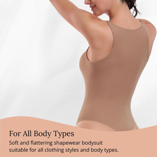 Seamless Sculpting Bodysuit Sleeveless Bodysuit for Women Shapewear Bodysuit Tummy Control Shapewear