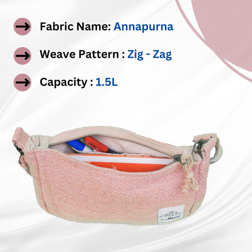 TruHemp Crossbody Bag – Stylish and Practical Shoulder Bag, Adjustable and Detachable Strap, Durable Zipper Closure