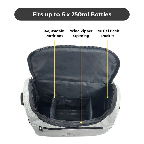 Outer Woods Insulated Breast Milk Cooler Bag with 4 Ice Gel Packs, Keeps Milk and Food Cool for 6 to 8 Hours, Thermal Insulated Baby Travel Bag