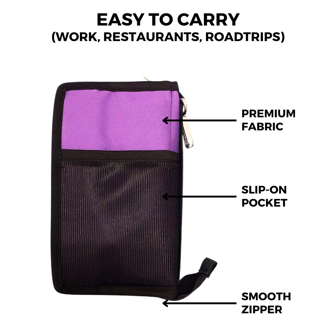 Outer Woods Nylon Insulin Cooling Wallet, Includes Two Ice Gel Packs, Black, Insulin Travel Pouch, Insulin Cooling Case