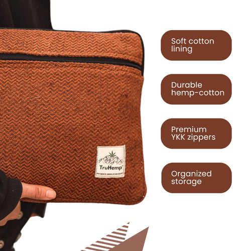 TruHemp Laptop Sleeve – Durable 14-Inch Laptop Cover with Zipper, Lightweight Water-Resistant Case for Travel & Work