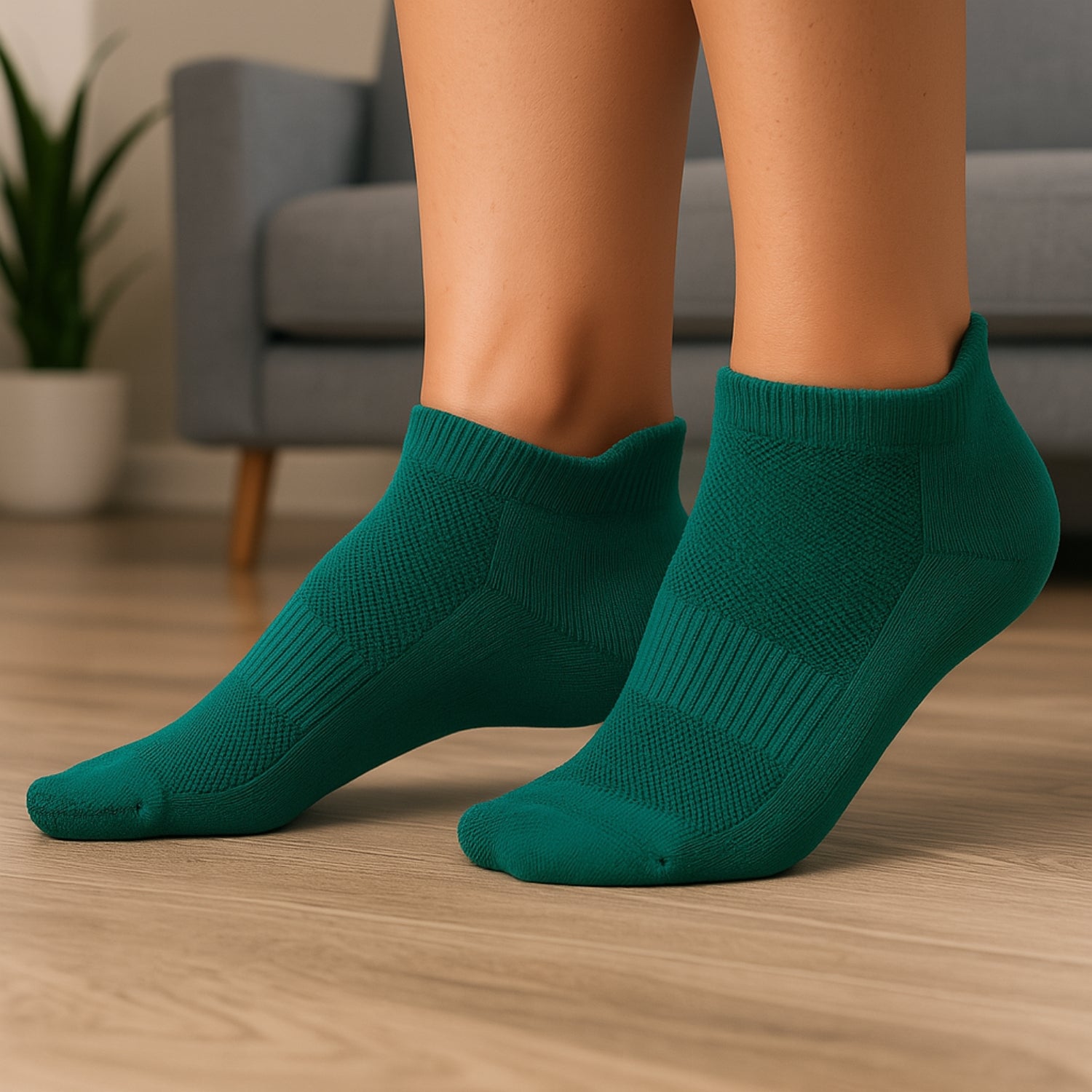 SuperGeneriX Bamboo Socks Ankle Length (Green)