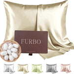 Furbo 100% Pure Mulberry Silk Pillowcase – 22 Momme Luxury Grade for Hair & Skin, Cooling & Anti-Frizz Fabric with Hidden Zipper (Standard Size 20″×26″)