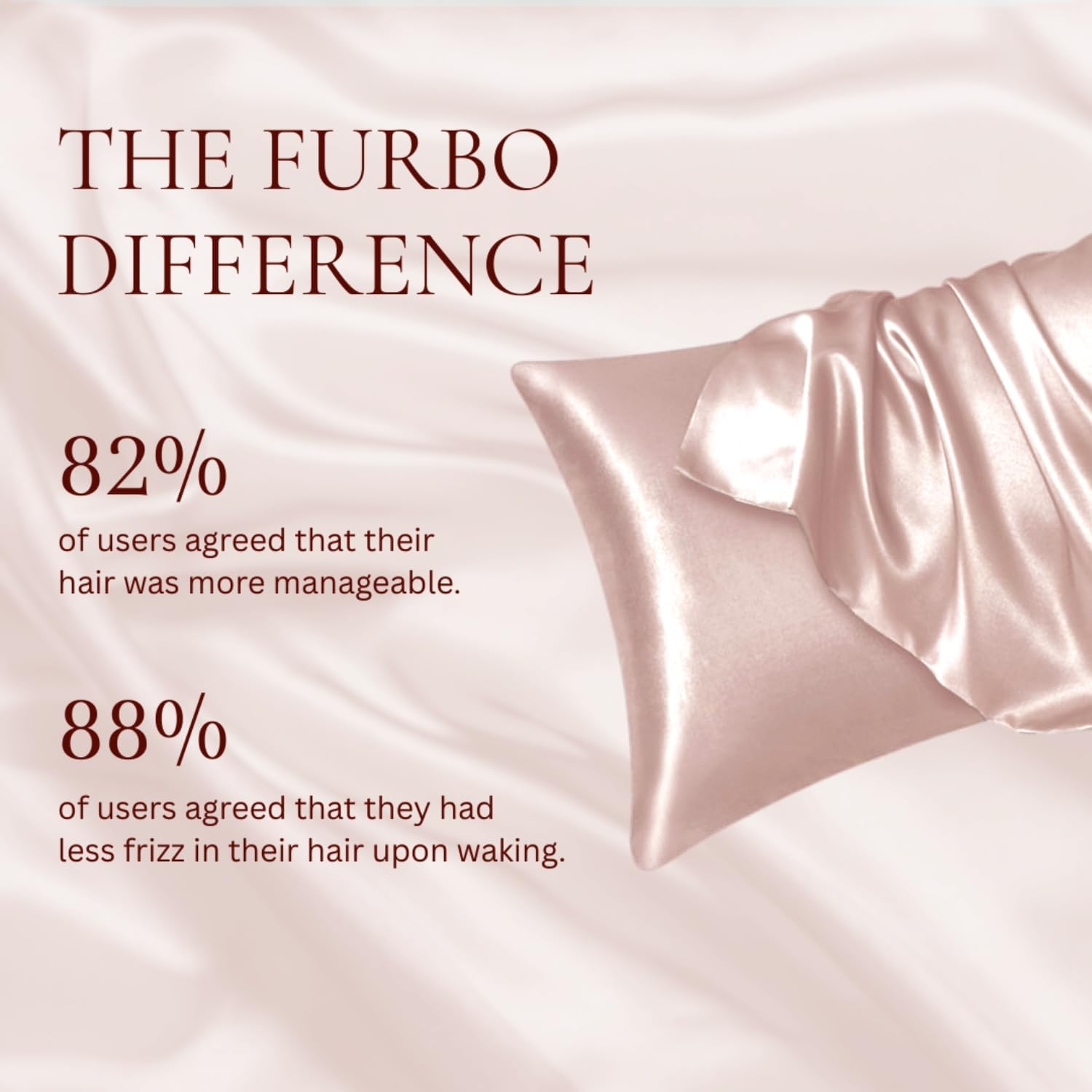 Furbo 100% Pure Mulberry Silk Pillowcase – 22 Momme Luxury Grade for Hair & Skin, Cooling & Anti-Frizz Fabric with Hidden Zipper (Standard Size 20″×26″)