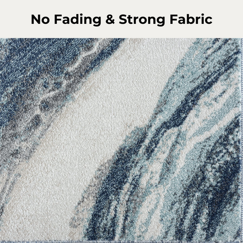 Washable Area Rug, Microfiber Material, Non-Slip Carpet for Living Room, Foldable Floor Cover, Machine Washable Rug for Bedroom & Office