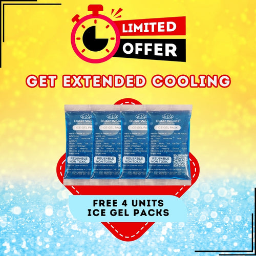 Outer Woods Insulated 4 Bottle Cooler Bag | 6+ Hours Cooling | Beverage Cooler Bag | 4 Units of Ice Gel Packs Included