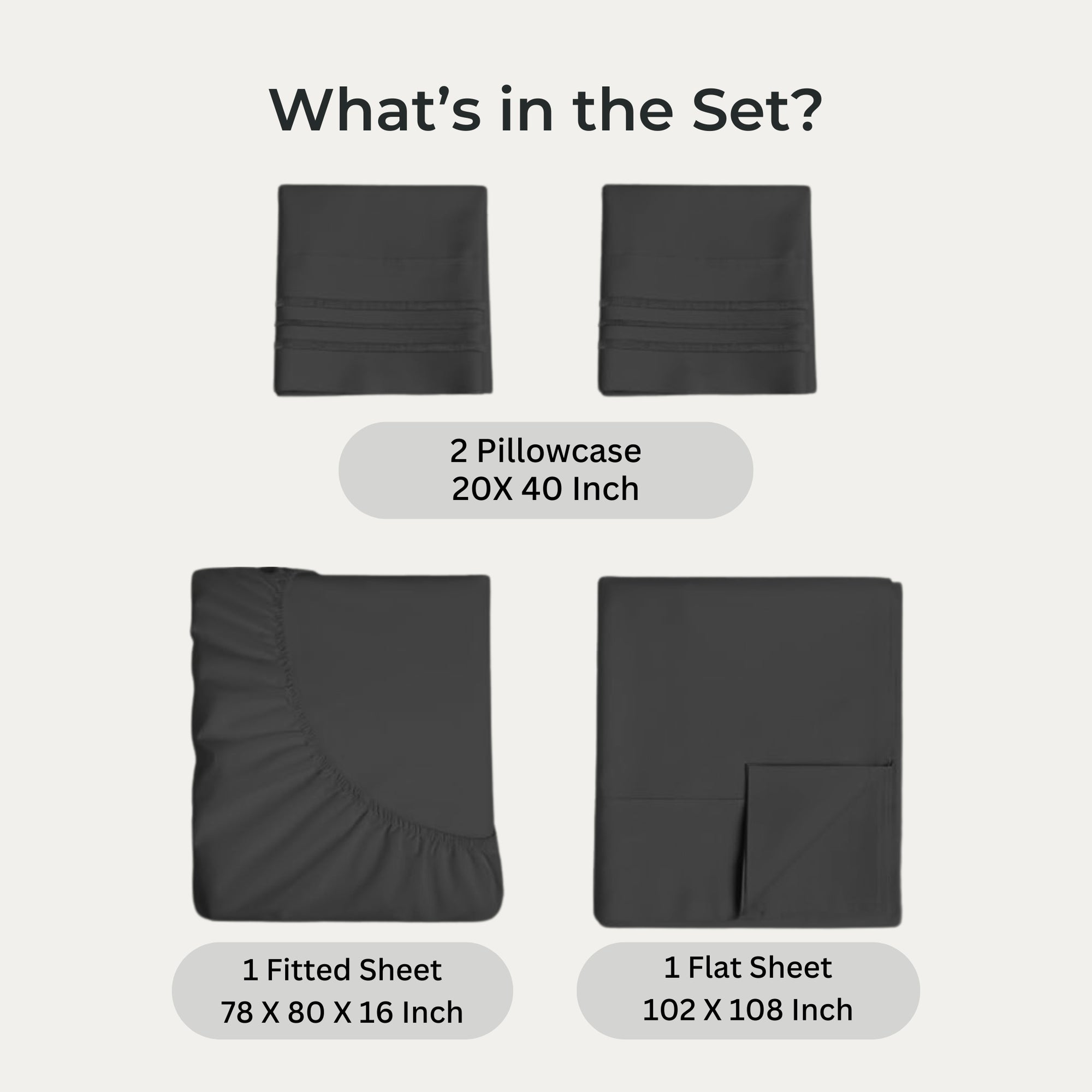 bellolin 100% Cotton Bed Sheet Set with Deep Pocket, 400 Thread Count Extra Soft Bed Sheet, Cooling Sheet with 2 Pillow Covers - 4 Piece Set