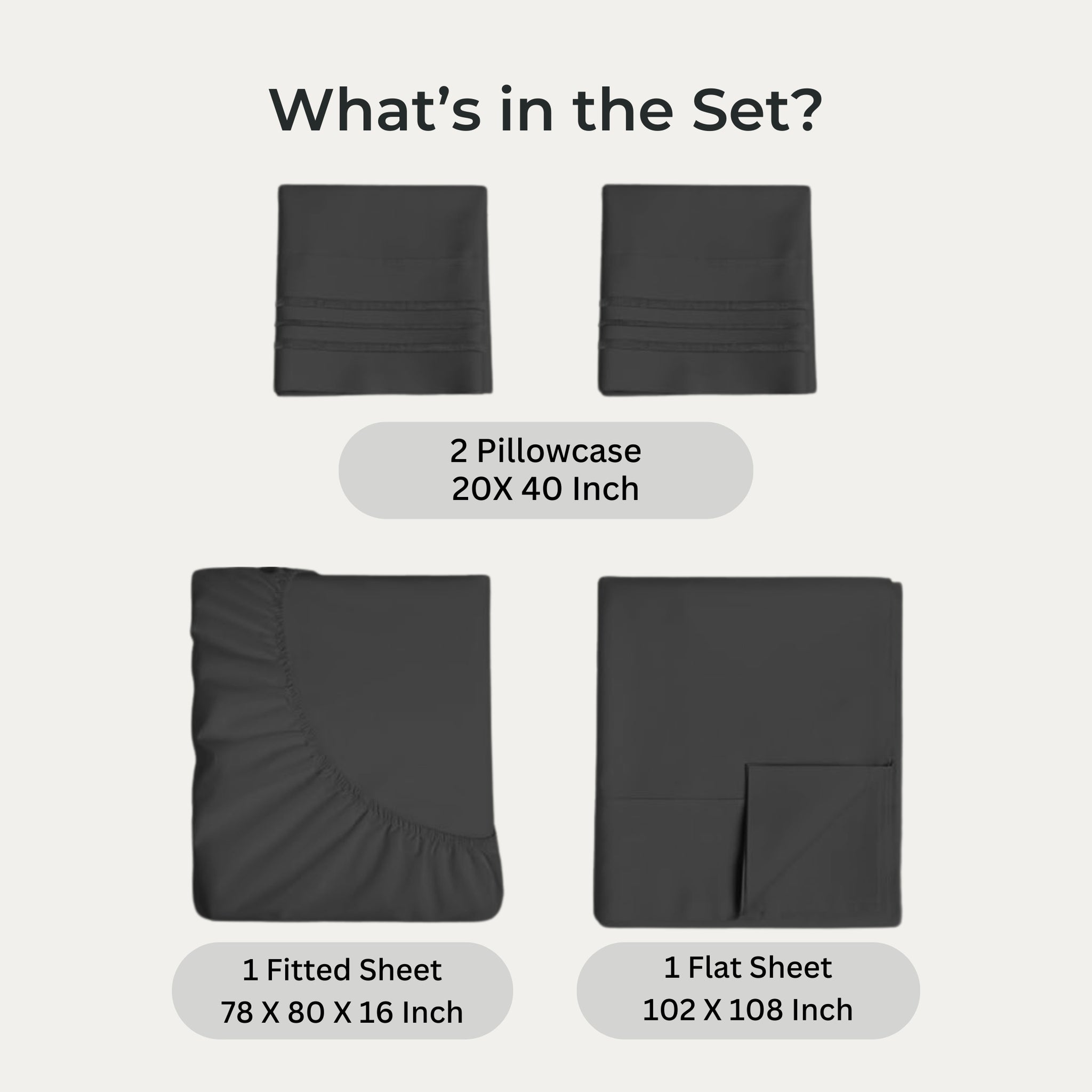 bellolin 100% Cotton Bed Sheet Set with Deep Pocket, 400 Thread Count Extra Soft Bed Sheet, Cooling Sheet with 2 Pillow Covers - 4 Piece Set
